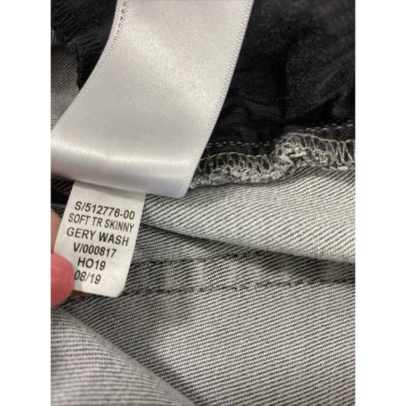 GAP 1969 Jeans Womens Size 12 Faded Black‎ Denim True Skinny Stretch - Picture 8 of 16